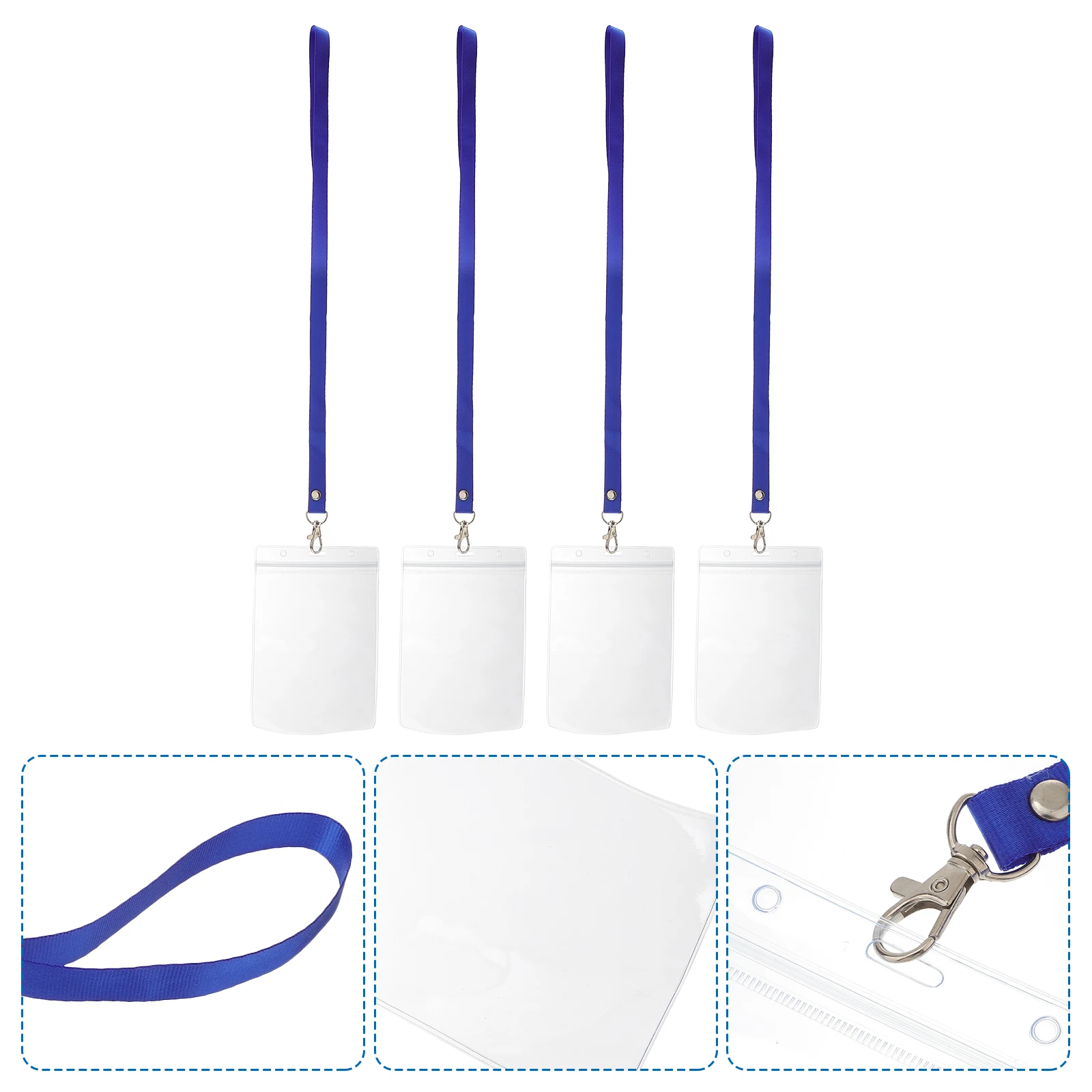 

4 Pcs Luggage ID Tag Large Baggage for Taking Plane Card Holder Sleeve Business