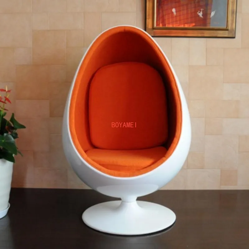 Leisure chair space chair oval ball chair FRP egg chair eyeball chair eggshell chair shopping mall leisure chair