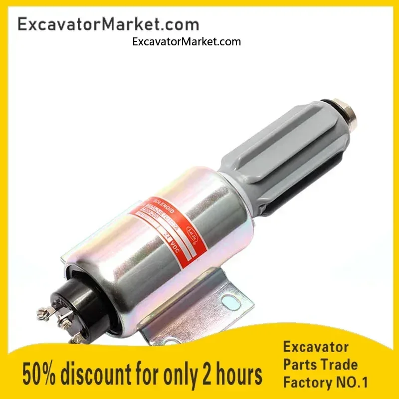 

For Cummins Diesel Engine 2370-24E7U1B2A Excavator Engine Shutdown Solenoid Valve Switch Assembly