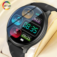 SENBONO New AMOLED Smart Watch Men Bluetooth Call Fitness Tracker Sleep Monitoring Body Temperature Smartwatch for Android IOS