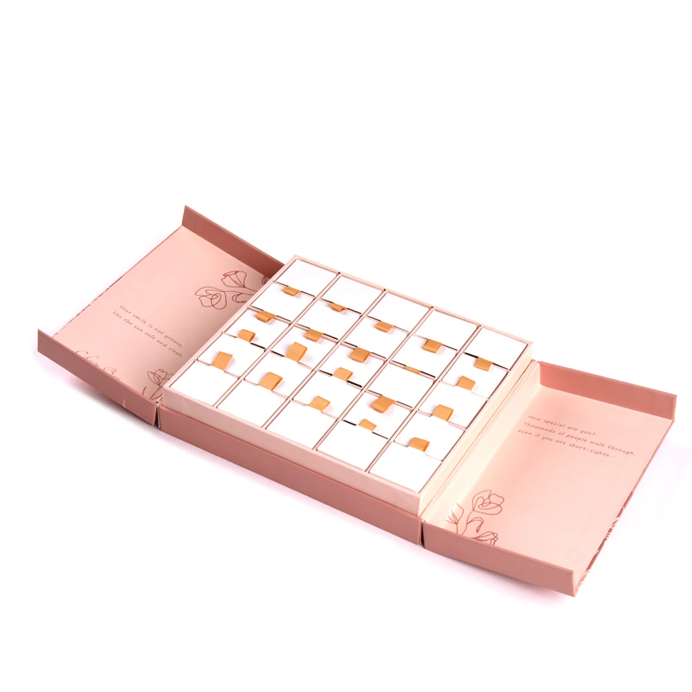 Customized queryCustom Advent Calendar Empty Luxury Cardboard Paper Gift Beauty Cosmetic Packaging Countdown Christmas Advent Ca