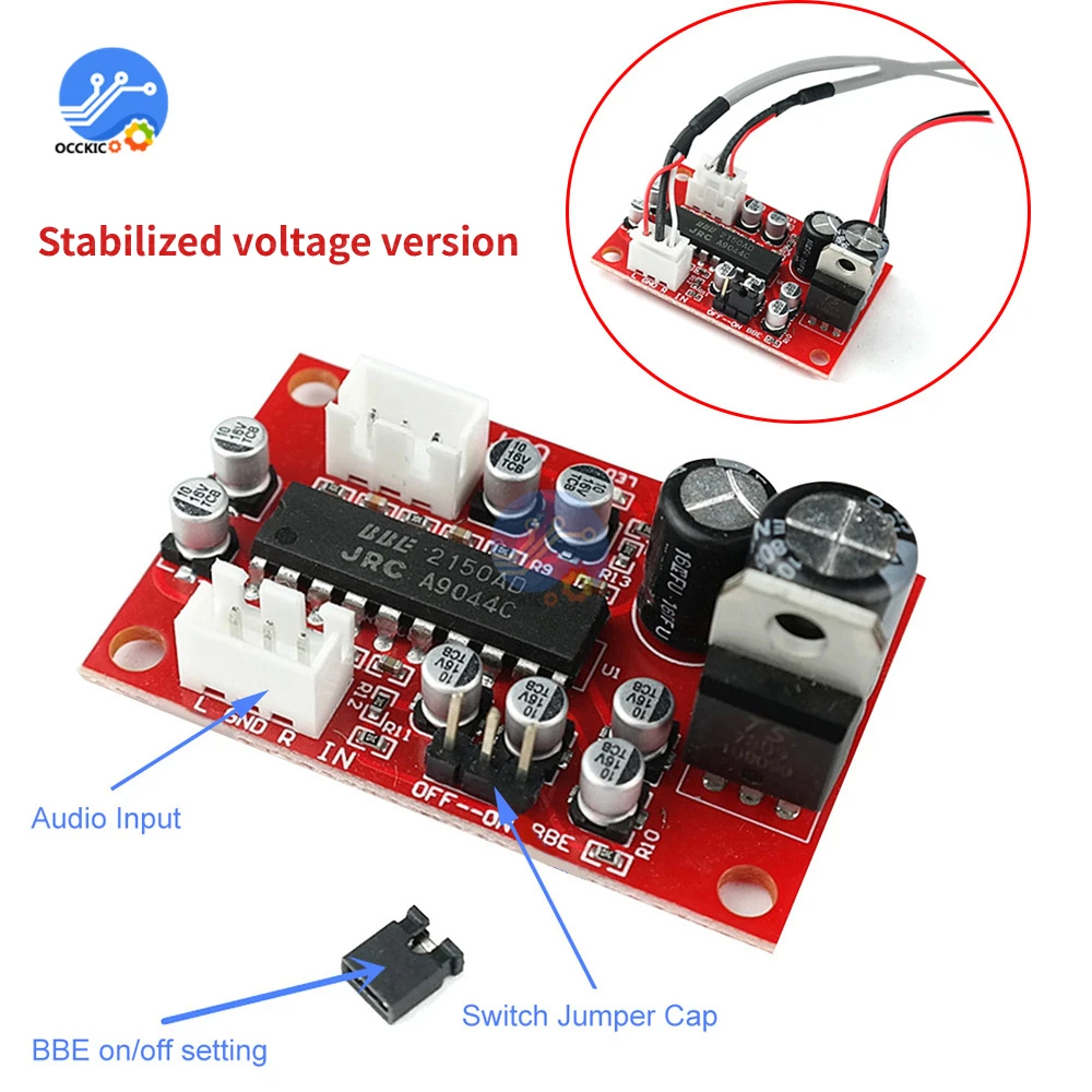 NJM2150 BBE Tone preamplificatore Board segnale anteriore effetto sonoro Exciter migliora la chiarezza dei bassi alti e bassi JRC2150 Treble Bass Amp