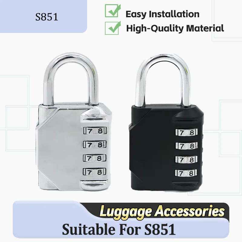 For S851 Heavy-Duty Combination Padlock Maximum Security Anti-Theft Four-Digit Combination Lock Built to Last