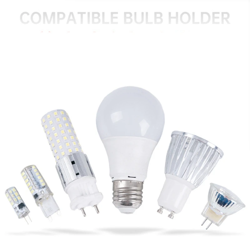 電源ディスプレイ付きランプテスター,LEDライト,高速電圧テストボックス,USプラグ,e27,b22,e14