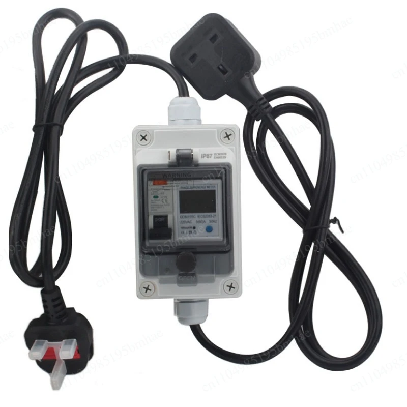 New European Electronic Instrument Meter Ammeter Mobile Portable Meter RV Yacht Car Charging Meter