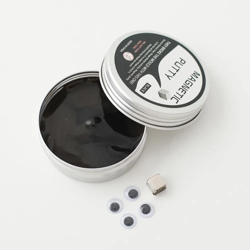 

Resin Magnetic Bouncing Mud Ferrofluid High Stretch Magnetic Suction Clay with Magnet Interactive Mud Playdough Boys Girls