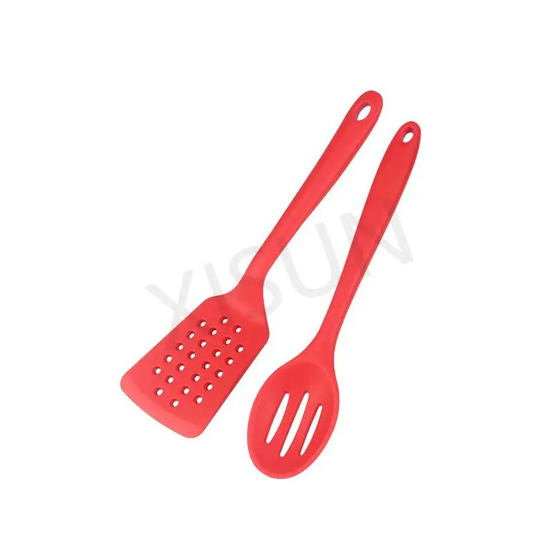 High Quality Utensils Set of 2pcs Nonstick Heat Resistant Cookware for Cooking & Serving Silicone Spatula Set