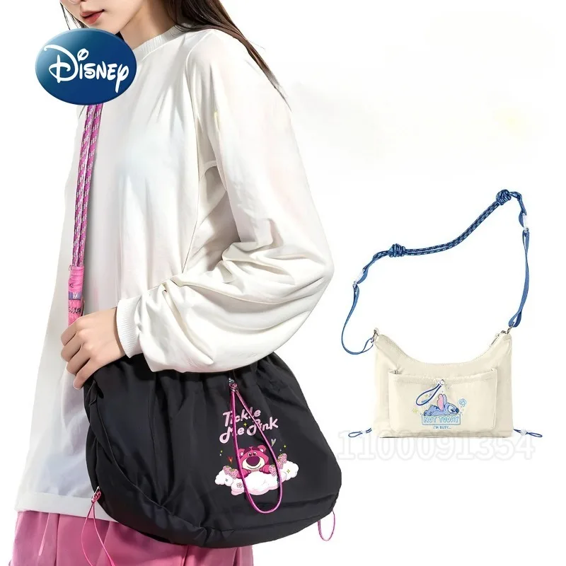 

Disney Stitch New Women's Messenger Bag Luxury Brand Original Children's Shoulder Messenger Bag Large Capacity Student Bag
