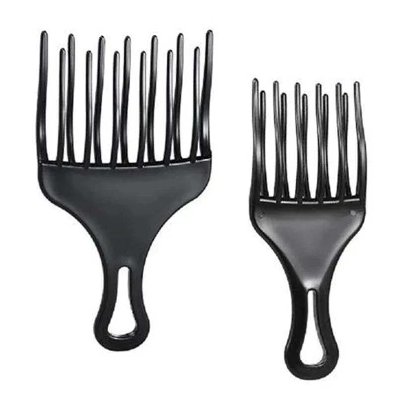 1 قطعة إدراج الأفرو اختيار الشعر مشط واسعة مشط الأسنان شوكة الشعر فرشاة رجل النفط رئيس الشعر البلاستيك والعتاد مشط مجعد الأفرو تصفيف الشعر أدوات #1