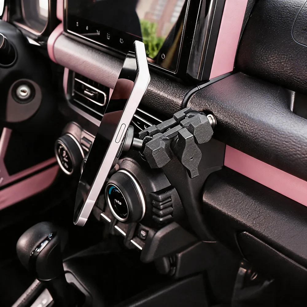 Support magnétique pour téléphone portable JMN161 pour Suzuki Jimny JB64 JB74 2019-2026, support de téléphone portable réglable pour console centrale