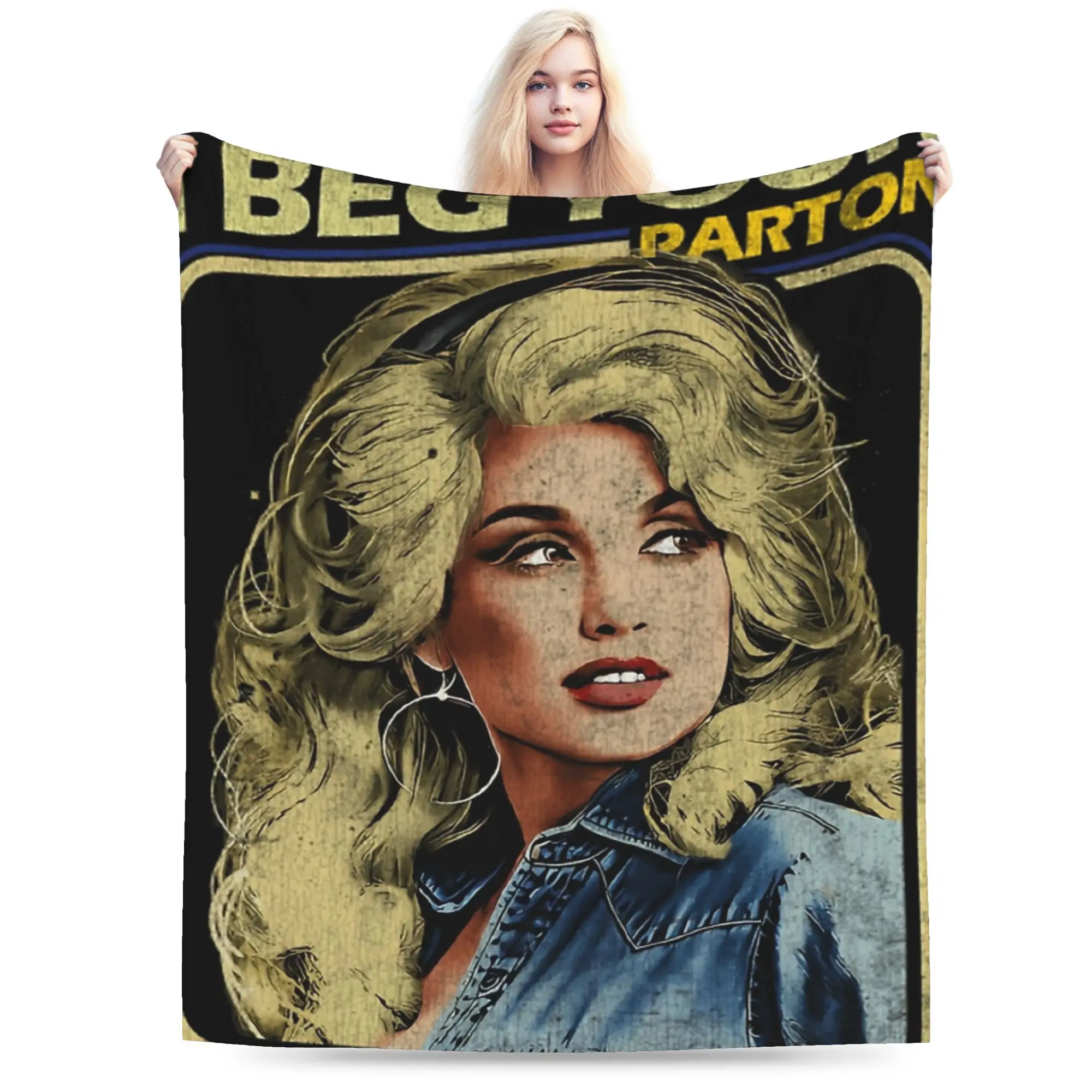 RIP Dolly Parton Blanket Super Soft Fleece Cozy Present  Throw Blankets Bedding Throws