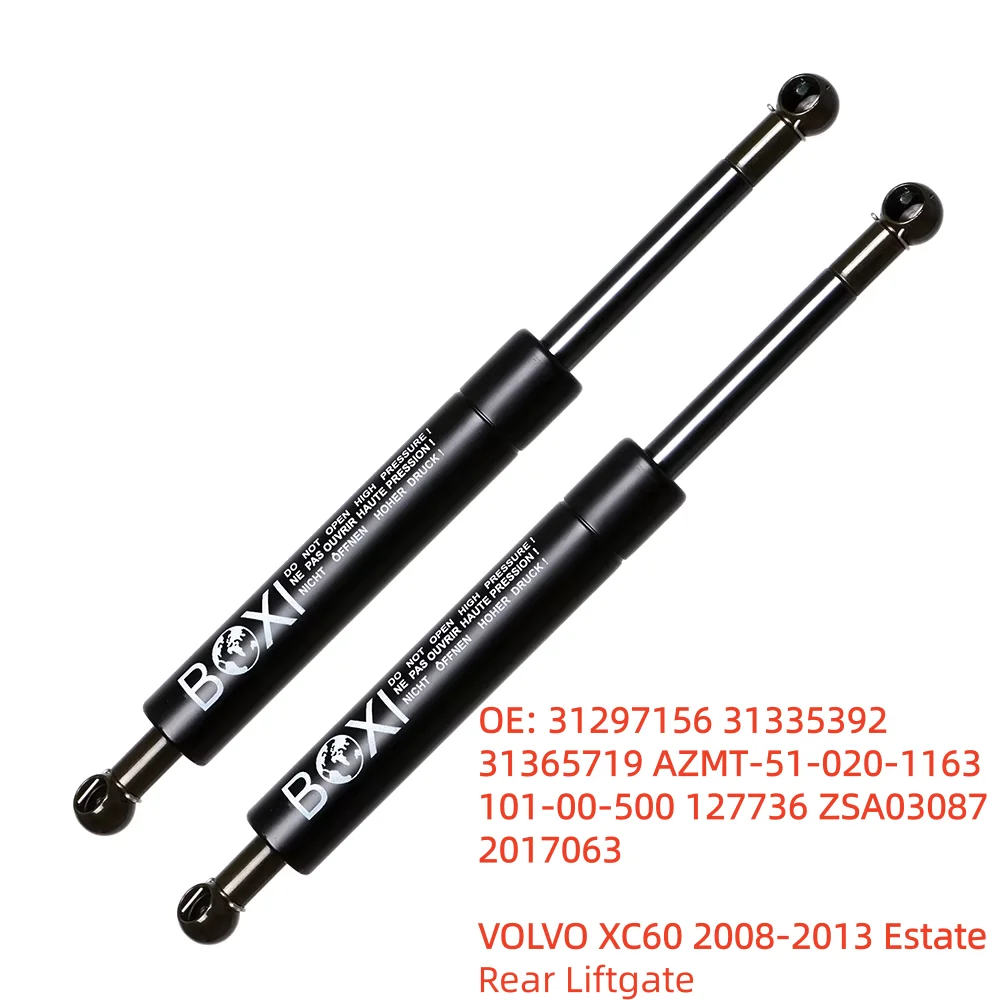 BOXI 2Pcs Rear Tailgate Shock Gas Spring Lift Support 31297156 31335392 31365719 For VOLVO XC60 2008 - 2013 Estate Lift Struts
