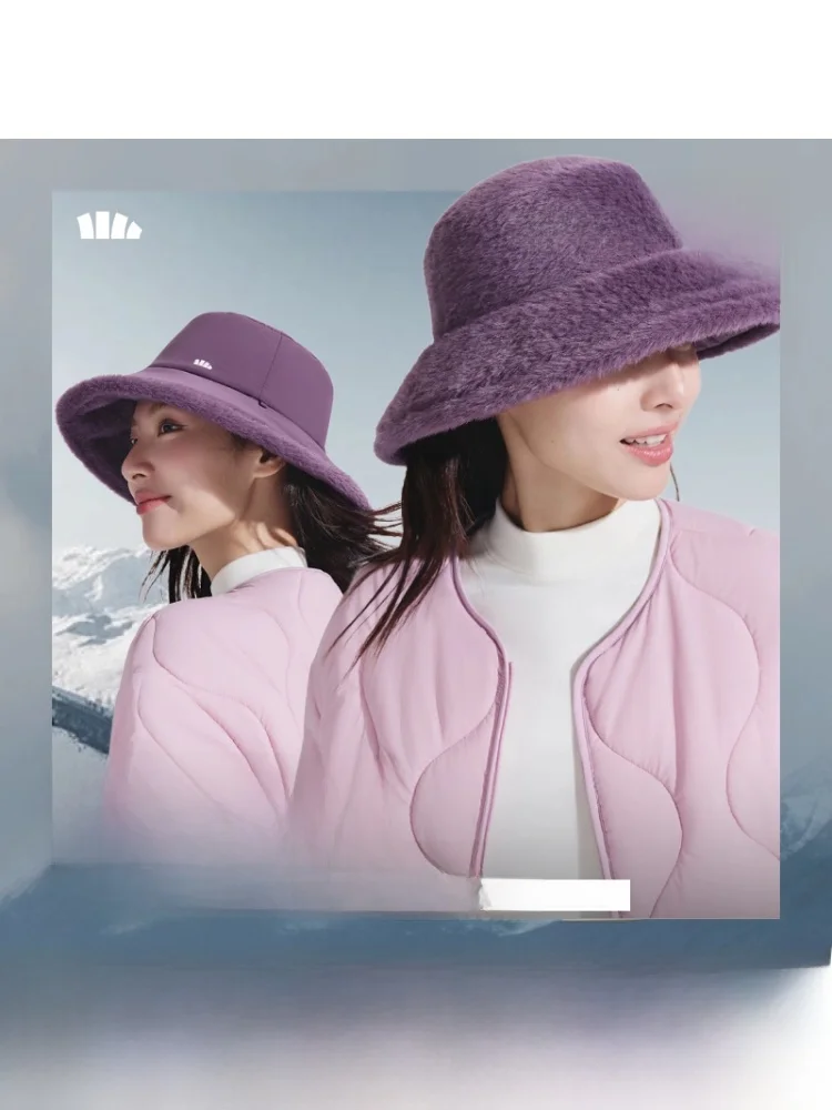 banana-leaf-fisherman-hat-quilted-double-sided-wearable-outdoor-women's-hat-wide-brim-sunshade-autumn-winter-model-elegant