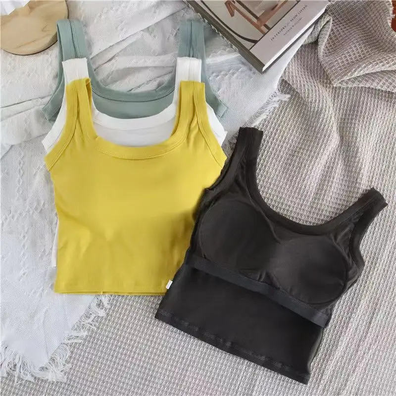 Hot Selling Women's Bras, Fashionable Design, White Black Vest Sexy Lingerie Push Up Bra White Tank Top Underwear Women