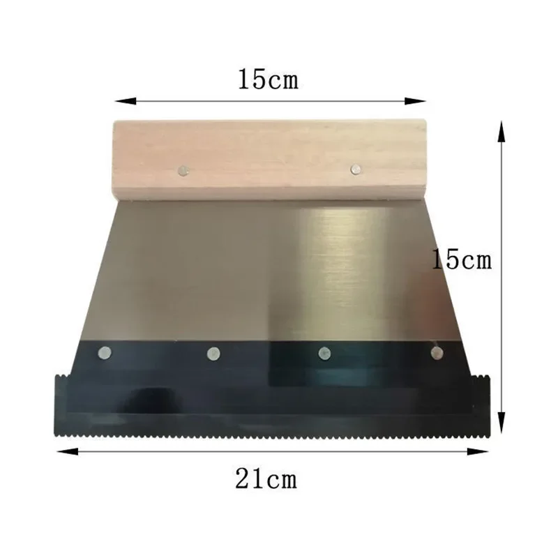 

21cm PVC plastic floor construction tools, glue scraper, rack and pinion