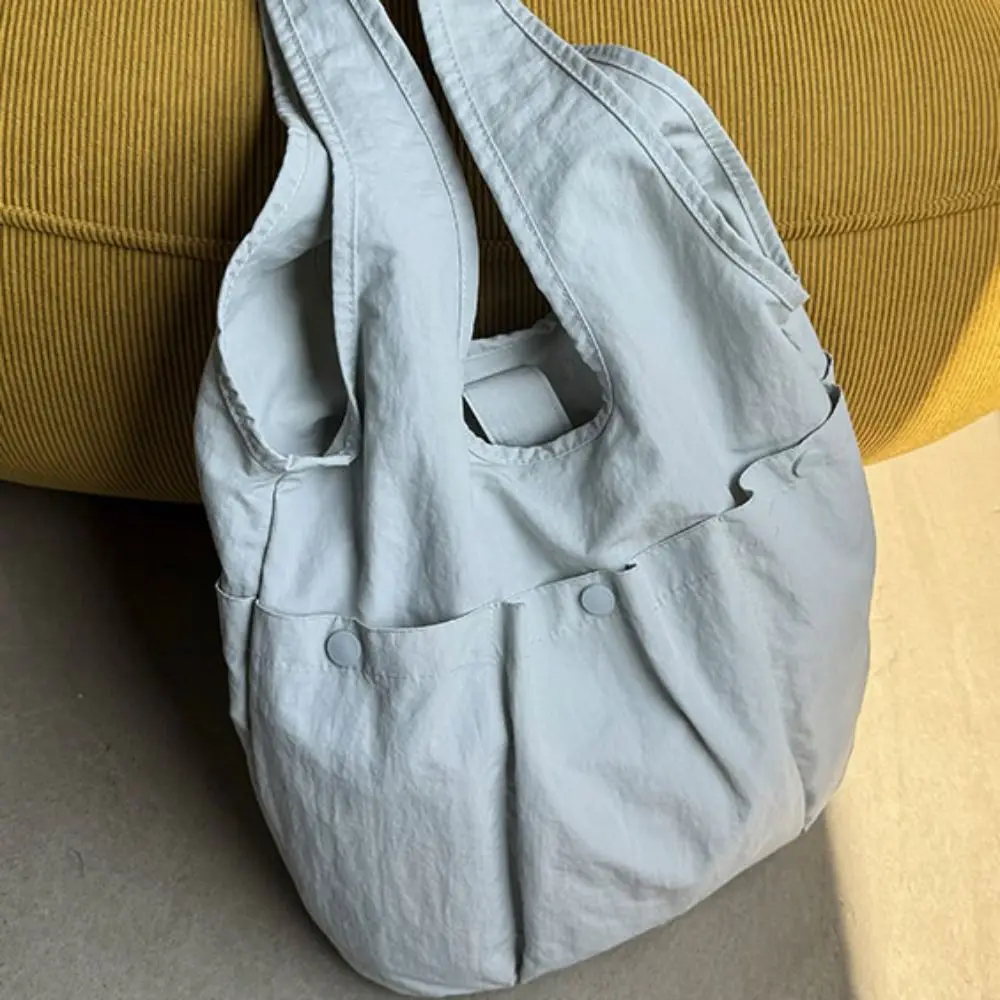 

Сумка для подмышек, нейлоновая сумка на плечо, быстросохнущая спортивная сумка-тоут большой вместимости, однотонная сумка-тоут в корейском стиле с несколькими сумками на каждый день