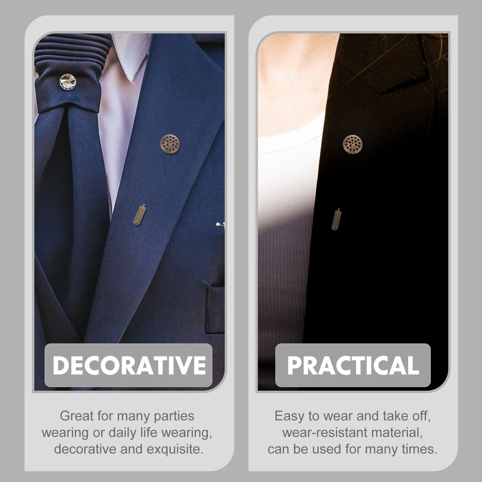 

10pcs Zinc Alloy Brooch Bases Tray Stick Pins Diy Lapel Pin Fasteners For Clothing Accessories Decor Handmade Jewelry Making