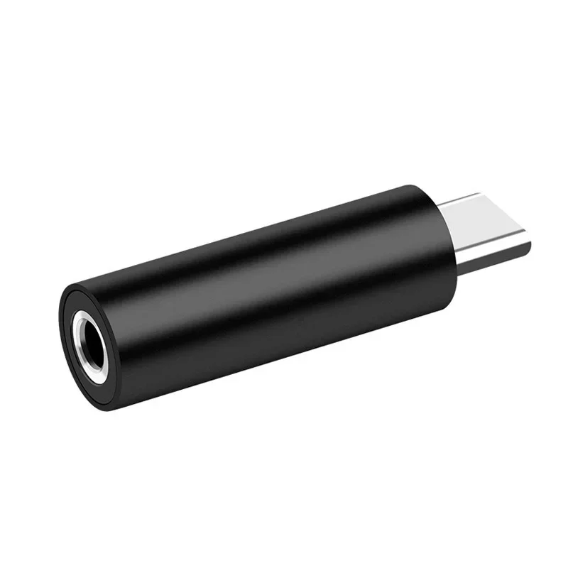 Convertitore Jack da tipo C a 3.5mm adattatore Audio per auricolari in lega di alluminio rotonda adatto per smartphone con interfaccia di tipo C