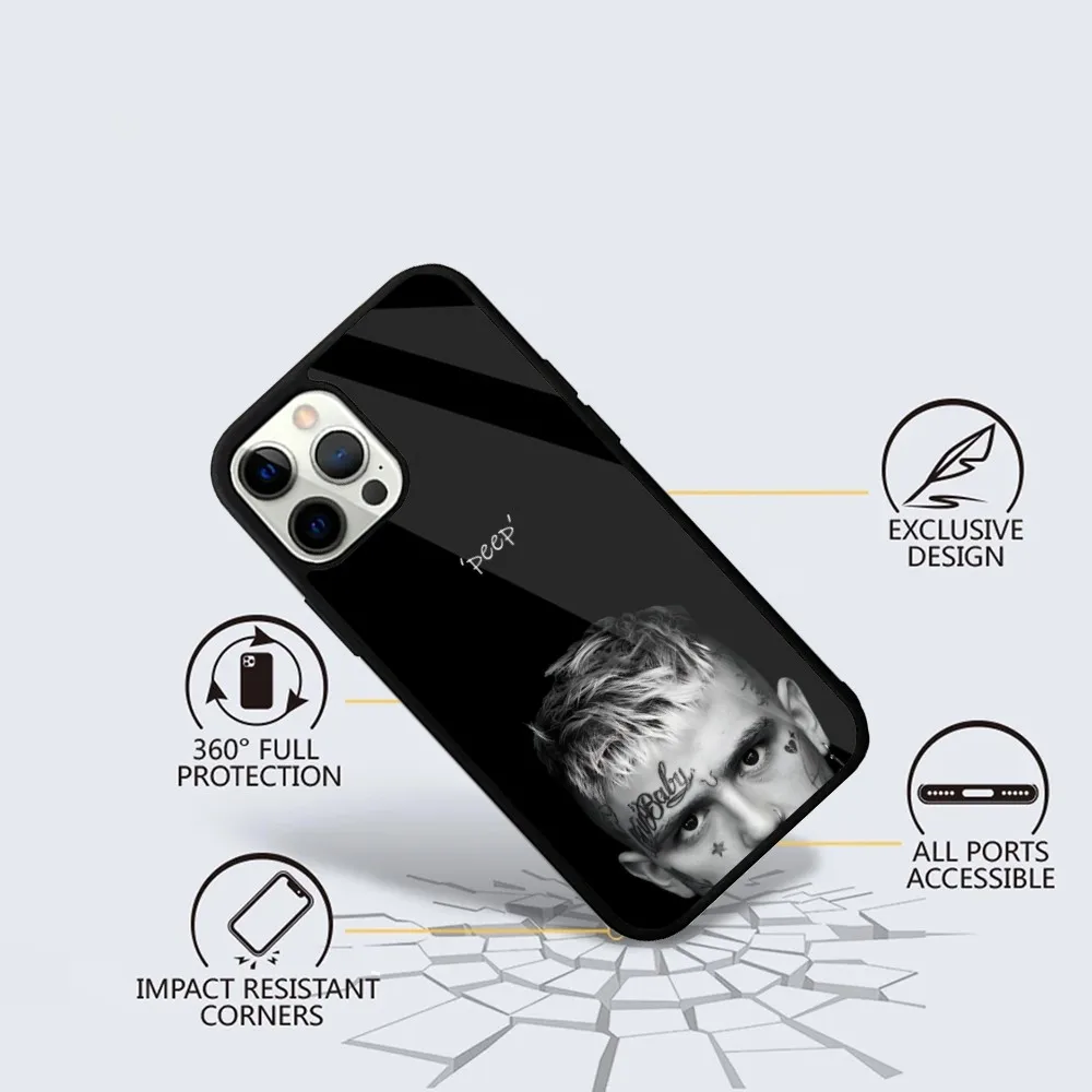 L-Lil Peep Cry Baby Phone Case For iPhone 15,14,13,12,11,Plus,Pro,Max Mini Magsafe Magnetic Wireless Charging