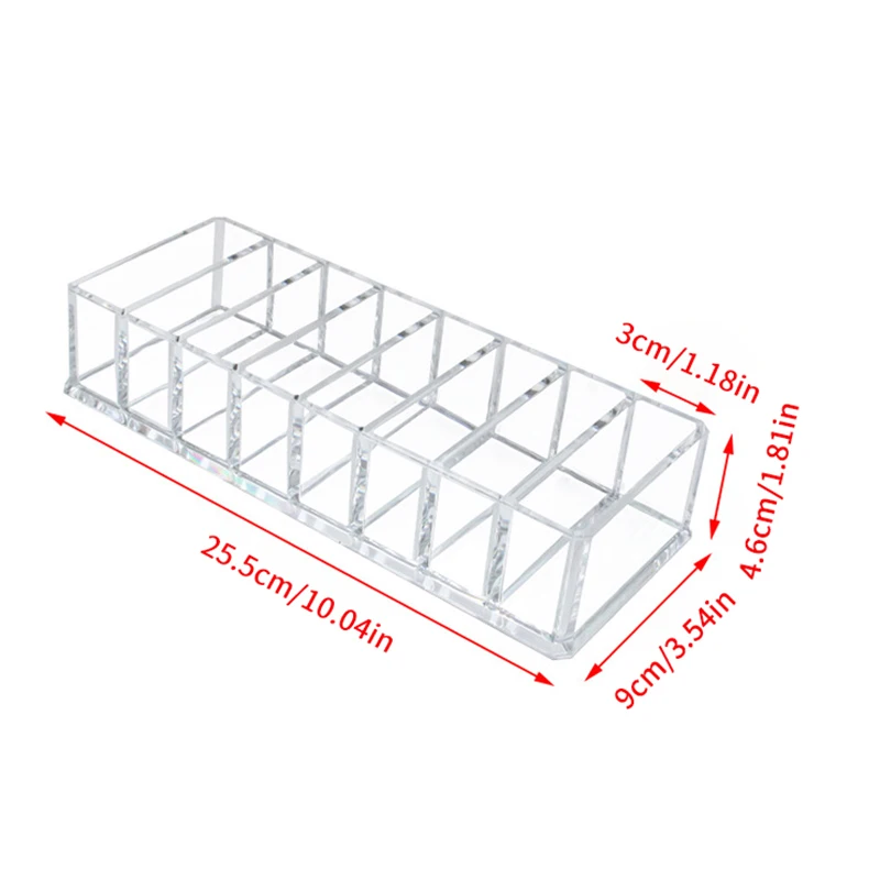 Présentoir de vernis à ongles portable, boîtes en acrylique, étui transparent MELOrganizers, 8 compartiments