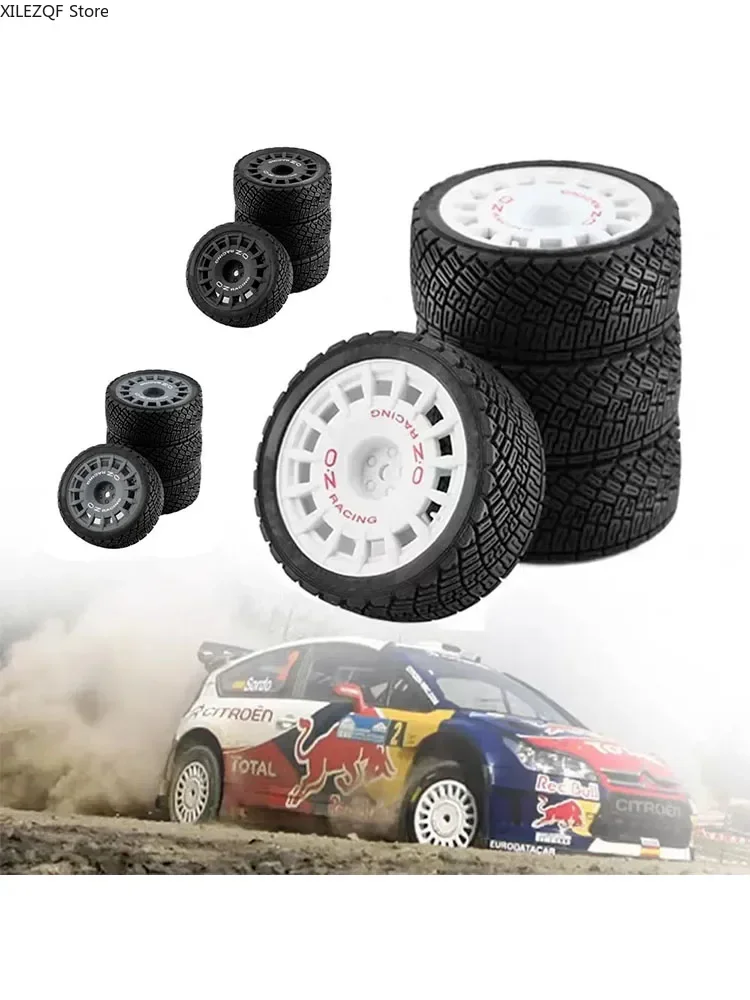 

1/10 RC Racing Car Tire Rally On Road Tyre Plastic Wheel for Tamiya TT01 TT02 XV01 TA06 PTG2 HPI KYOSHO WR8 HSP Upgrades Parts