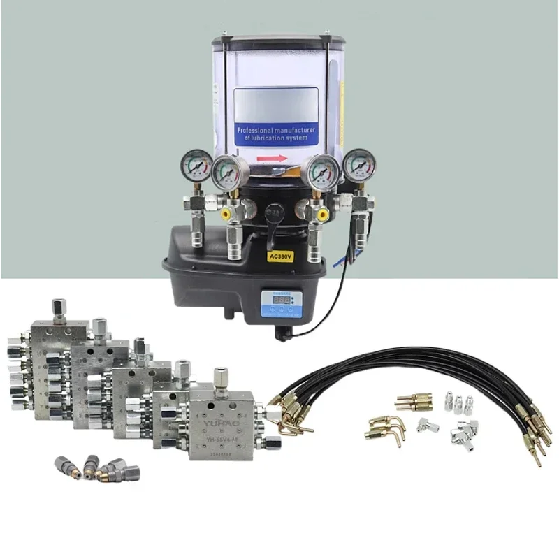 YDB-M Electric Grease Pump Four-Outlet Lubricating Pump Automatic Lubrication System Oil Pump With Program Control 380V/220V/24V