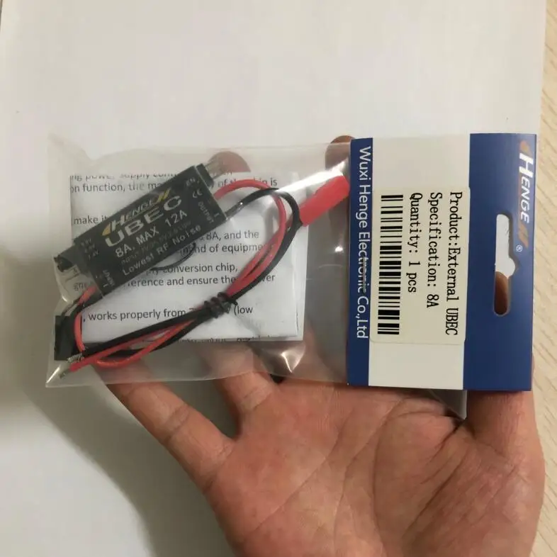 HENGE 8A salida UBEC 5V / 6V 6A / 8A Max 12A entrada 7V-25,5 V 2-6S Lipo / 6-16 celdas Ni-Mh Modo de interruptor BEC para multihelicóptero RC