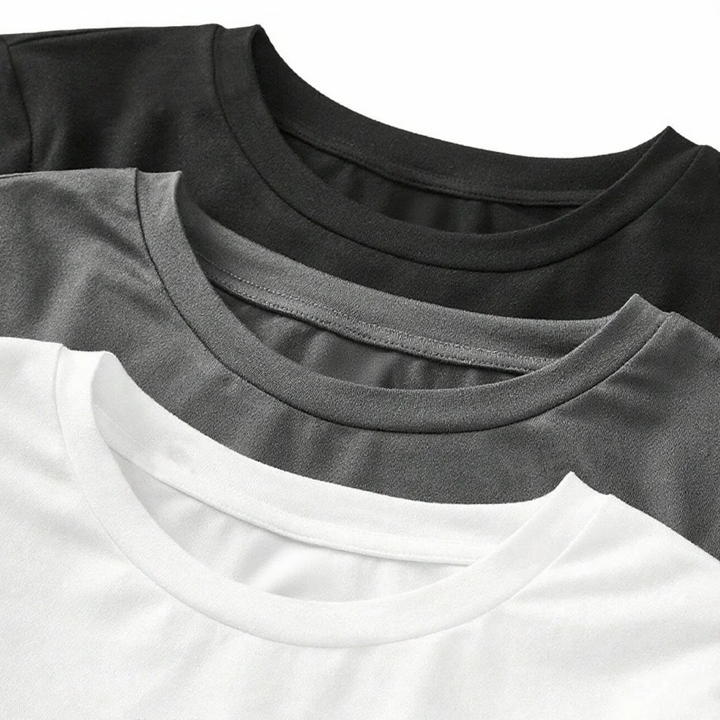 Effen dames T-shirt met lange mouwen - Gebreide polyesterstof, ronde hals, normale pasvorm, herfst-winterstijl