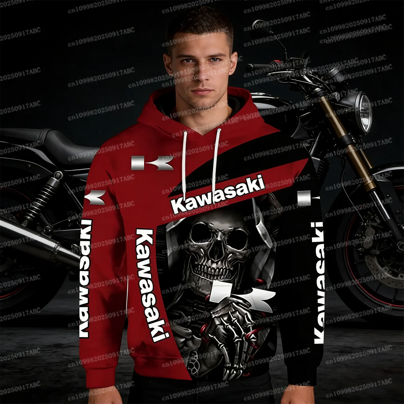

（Kawasaki ） Men Hoodie Y2K Kawasaki Hoodie fashion pullover Kawasaki Tshirt motorcycle comfortable daily commuting Women Hoodie