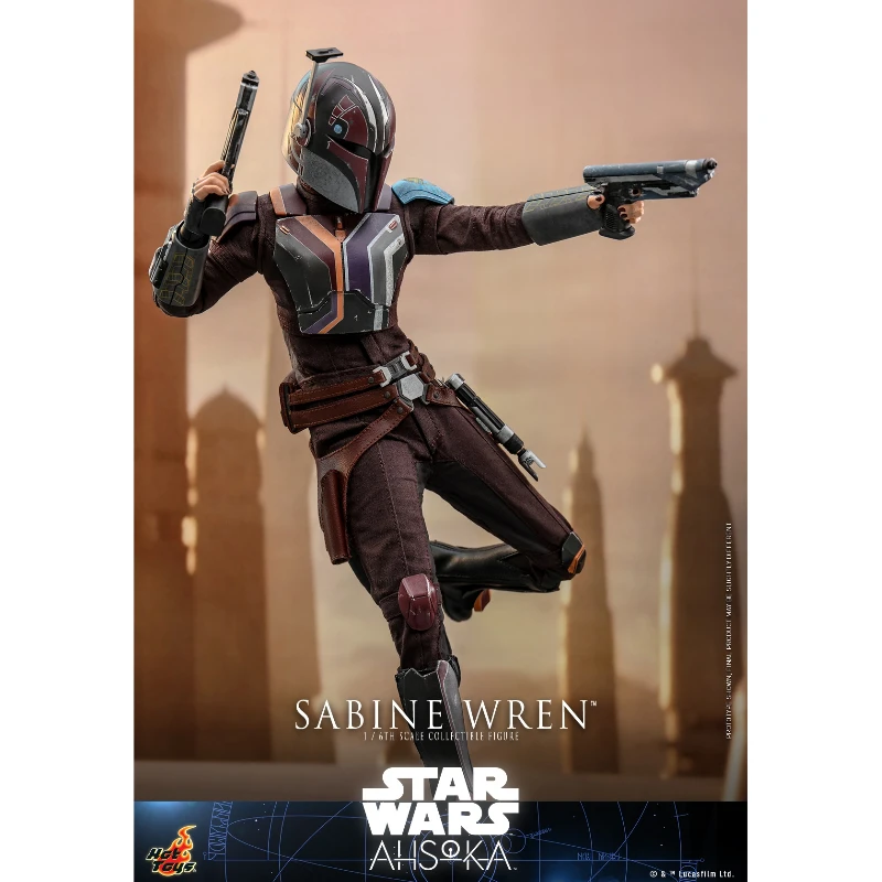 Em estoque hottoys tms111 star wars ahsoka sabine wren 1/6 animação figura de ação brinquedo presente modelo coleção hobby