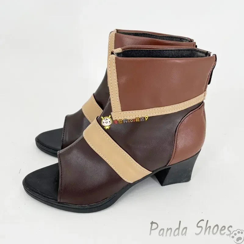 أحذية Genshinimpact Eremite Desert Clearwater التأثيرية لعبة الرسوم المتحركة الهزلية أحذية طويلة أزياء تنكرية أحذية الدعامة لجميع القديسين #4