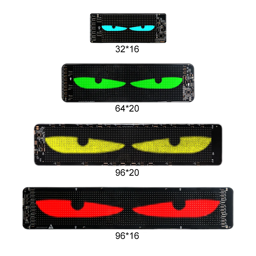 Devil Eyes LED Panel Light DIY Programmable LED Devil Eye Decoration Light LED Demon Eyes Flexible Display Screen for Trucks
