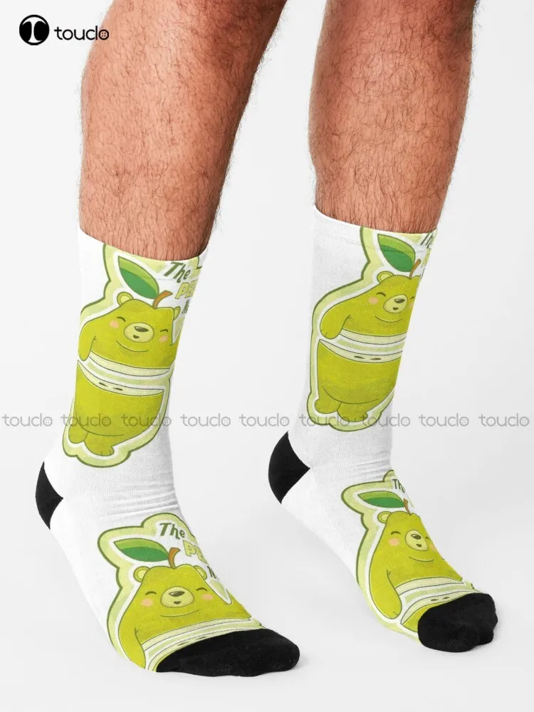 The Pear Necessities Funny Joke Socks Boy Socks High Quality Cute Elegant Lovely Kawaii Cartoon Sweet Cotton Sock New Popular