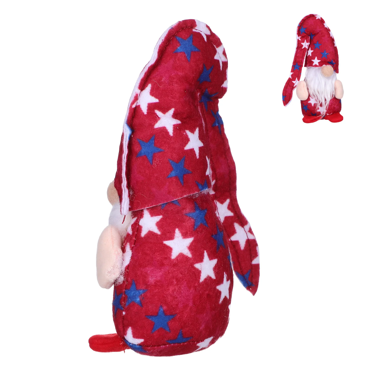 

Decorative Figurines Office Desktop Ornaments Patriotic Home Figurines White Elf July 4th Gnome Statues Toys