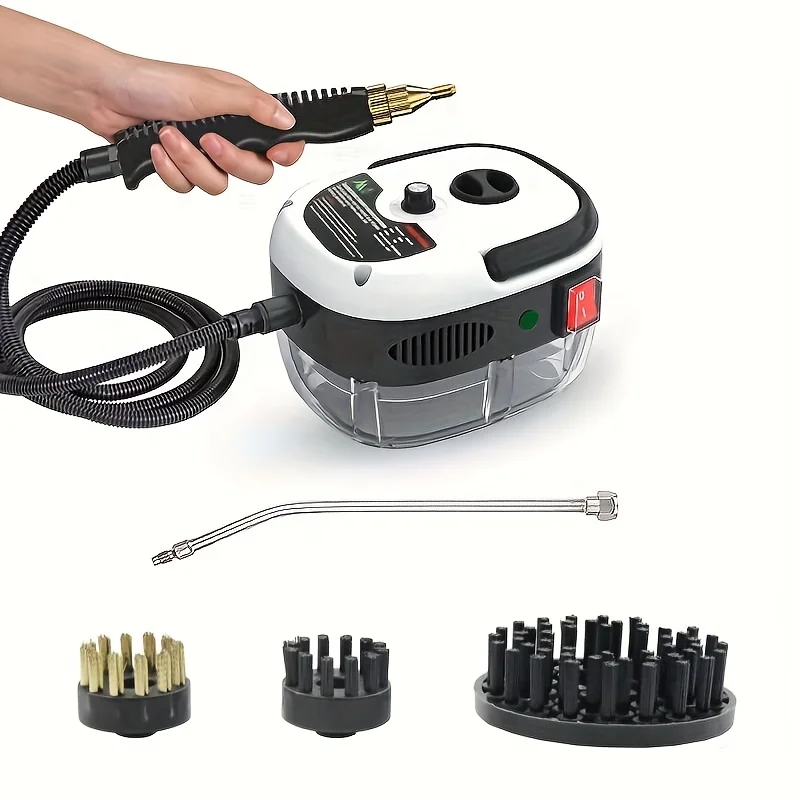 Handheld Steam Cleaner, 6‑Level Adjustable Steam Setting, 230°F High‑Temperature Steam, 3 Bar High Pressure, 30‑Second Fast Heat‑Up Portable Steam Machine, 9‑Piece Accessory Kit, Multi‑Surface Deep Cleaning Steam Cleaner for Home, Grout, Car and Floors