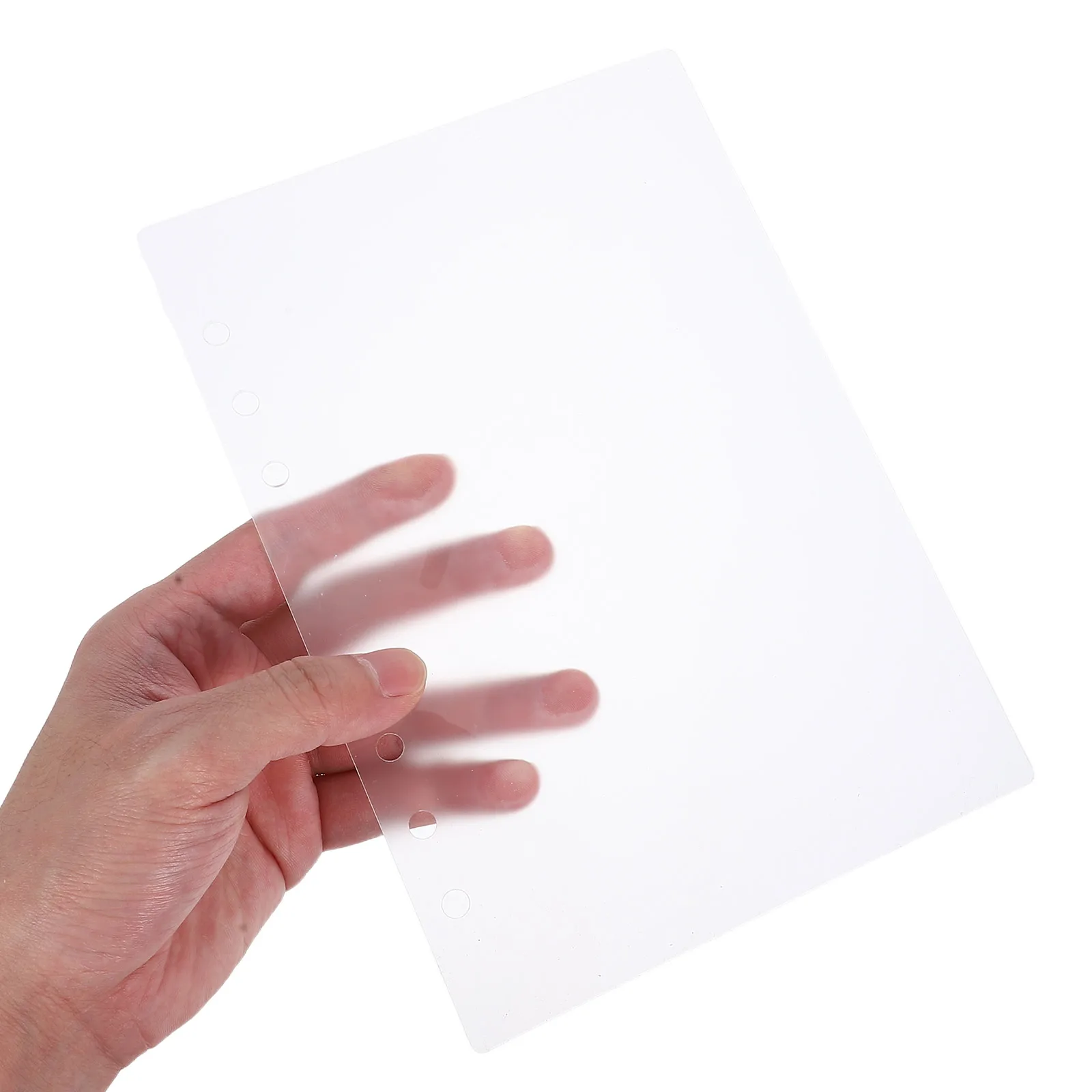 

Frosted Acrylic Binder Removable Sturdy Minimalist Notebook Cover For Planners Journals Organizers Clear Loose Leaf