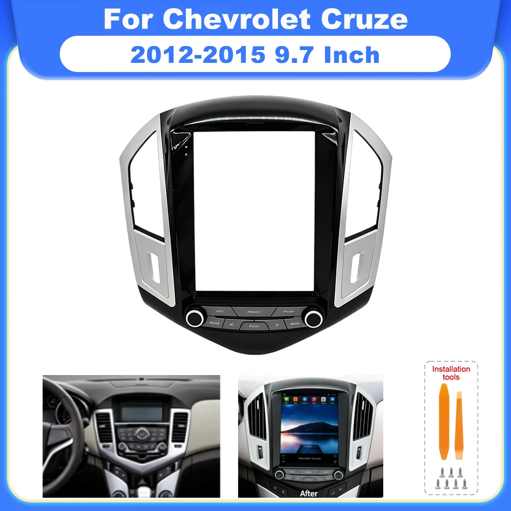 9.7 Inch Car Radio Fascia Frame For Chevrolet Cruze 2012-2015 Overseas Version Android Stereo Dashboard Trim Installation Kit