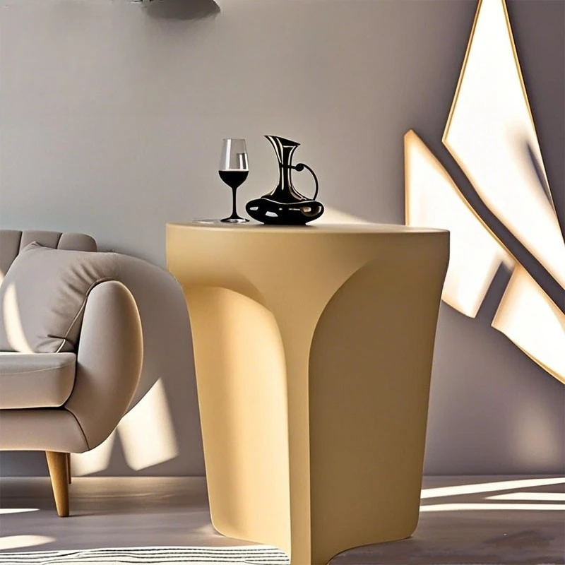 

Beige cement edge few living room sofa small coffee table balcony bedside table industrial wind corner few ins Internet