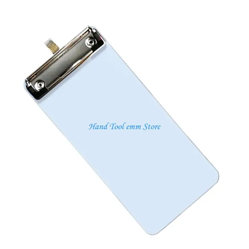 H37F Clipboard nhỏ với Hook Hangs có thể sửa chữa được bảng viết 10x22cm cho văn phòng