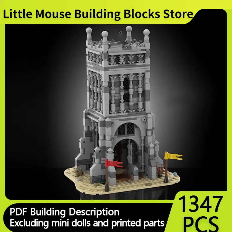 

Medieval Castle Model MOC Building Bricks Village Gothic Tower Modular Technology Gifts Holiday Assemble Children Toys Suit