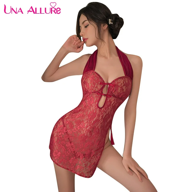 

Порно сексуальное женское белье в китайском стиле Cheongsam, мини-юбка с высоким разрезом на бедрах, кружевные подтяжки, эротическое нижнее белье, женственное ажурное белье