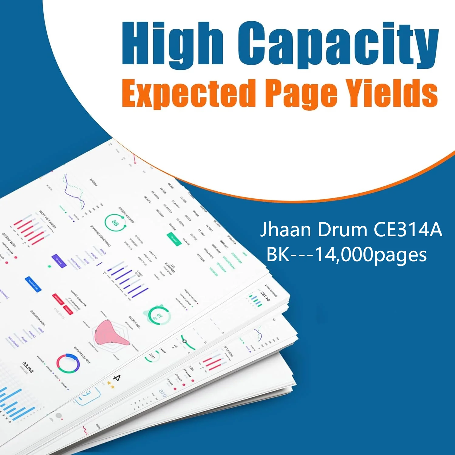 Jhaan CE314A BK Trommeleinheit kompatibel mit HP DRCE314A BK für HP LaserJet Pro M275 P1025nw 100 MFP M175nw M175a M177fw M176n – Detail 3
