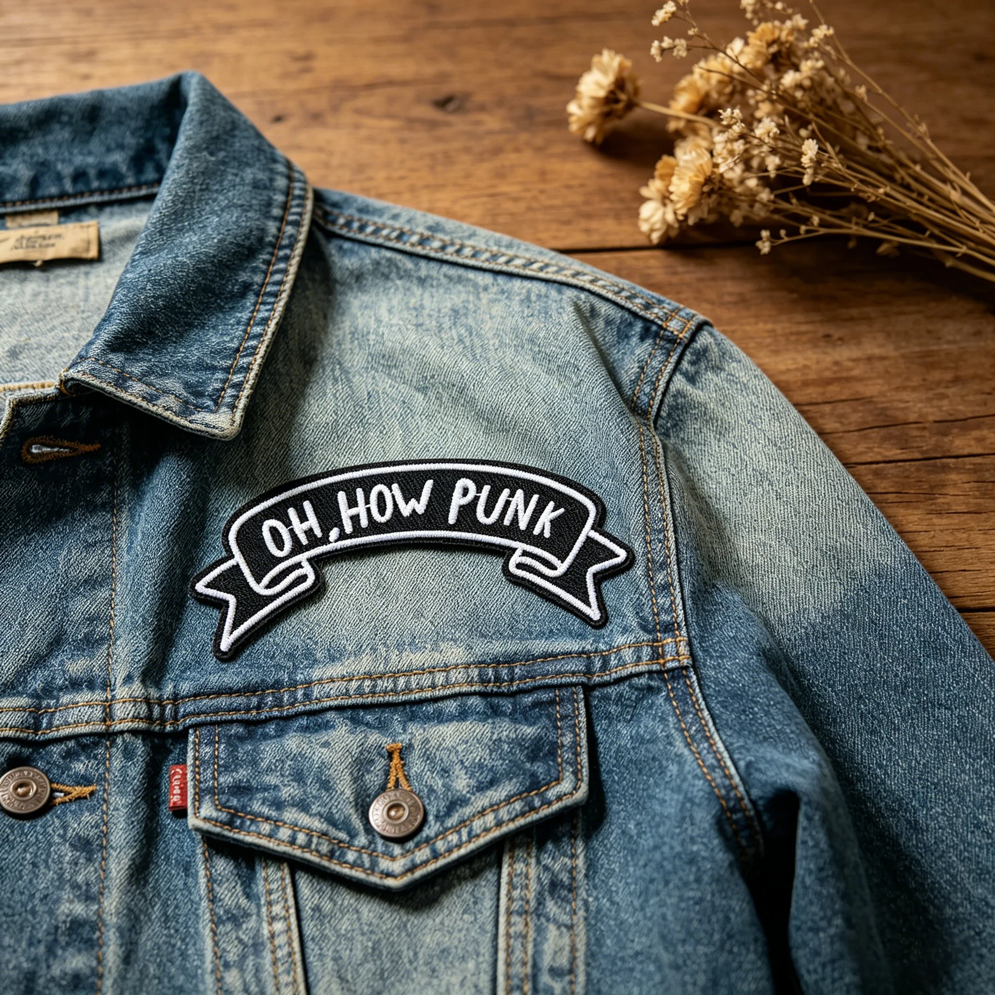 1PC Oh How Punk Embroidered Patch Iron On Sarcasm Rock Statement Badge DIY Gift For Clothes Cap Bag Jacket Trucker Hat