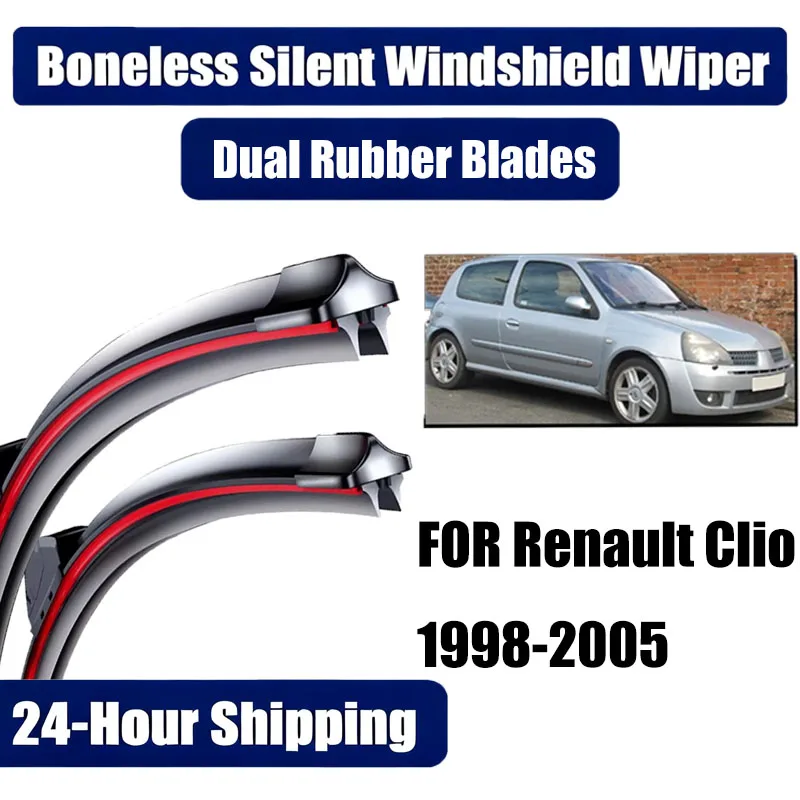 

Front Windscreen Wiper Blades Set Kit For Renault Clio 2 2005 2004 2003 2002 2001 2000 1999 1998 21"21"
