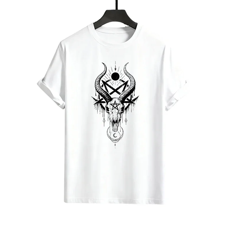 الشيطان قميص مطبوع Sweatpants الرجال الشارع الشهير نمط غير رسمي الربيع الصيف المنزل في الهواء الطلق الراحة صالح الملابس الذكور تي شيرت Co-ords #4