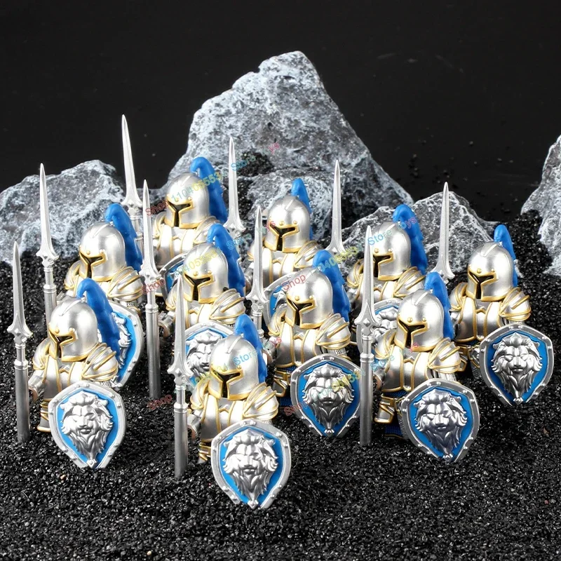 Medieval Knight Weapon Armor Shields Helmet Soldier War Accessories Action Figures Building Blocks Children's Toy Birthday Gifts - Image 5