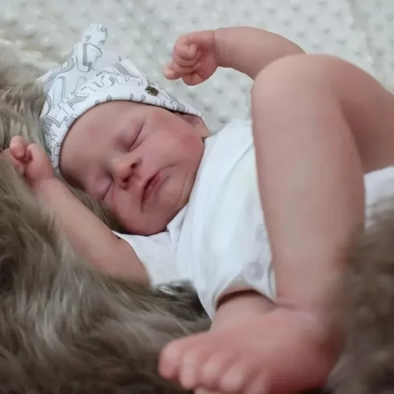 48 سنتيمتر تيموثي تولد من جديد دمى طفل النوم اليد الطلاء الطفل ثلاثية الأبعاد الجلد مع الأوردة المرئية بيبي تولد من جديد ألعاب الدمى للأطفال