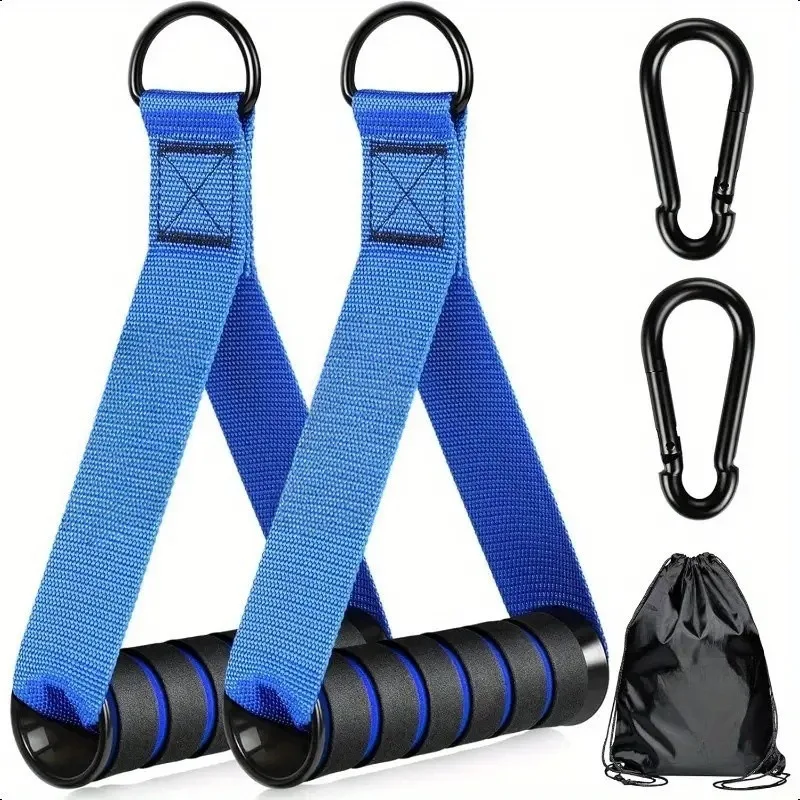 Neue 2er-Pack D-Ring-Zuggriffe für Fitnessbänder – Trainingsgriffe für Yoga, Hängematten und Widerstandsbänder – Detail 2