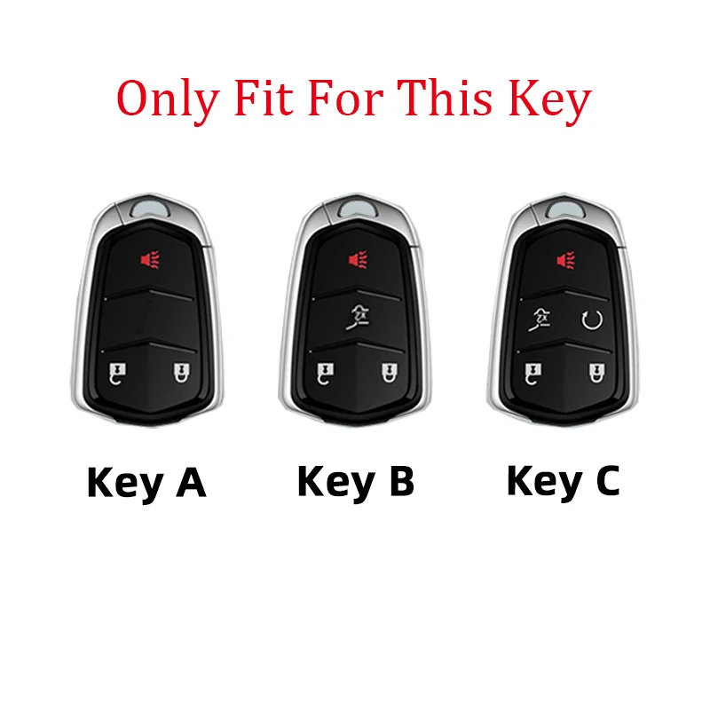 New Zinc Alloy Key Case Holder Shell For Cadillac ESV Escalade CTS XTS SRX ATS 2015 2016 2017 2018 CT5 XT5 XT6 Accessories