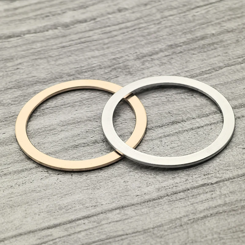 Mod 38mmx31.5mm SKX007 Flat Metal Bezel Insert Ring Fits SKX007 SKX009 SRPD Watch Case NH36 NH35 Movement Watch Bezel Ring Parts